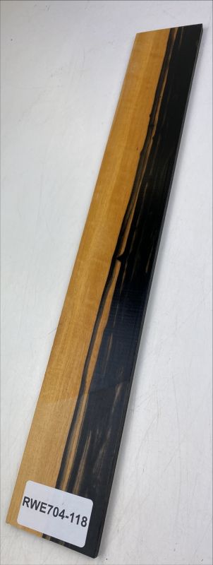 Fretboard Royal White Ebony 520x75x9mm Unique Piece #118